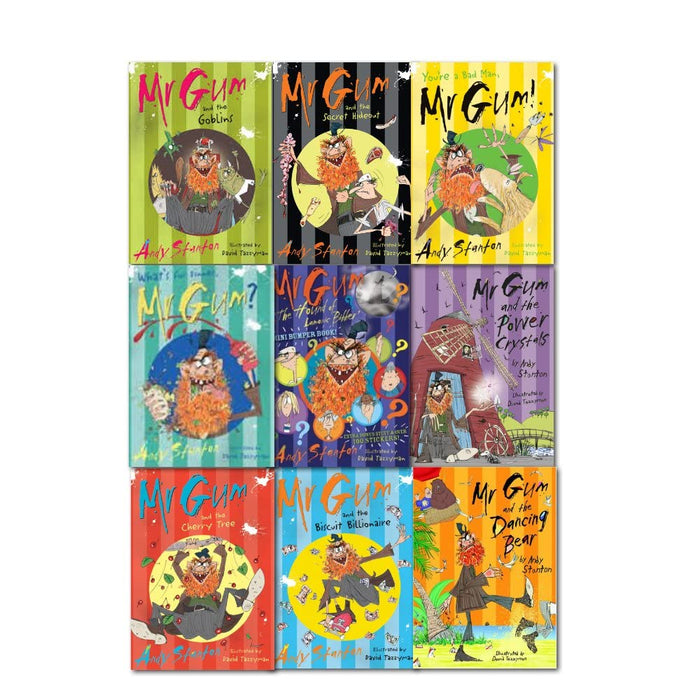 Mr Gum Series Books 1-9 Collection Books Set by  Andy Stanton (Biscuit Billionaire, More)