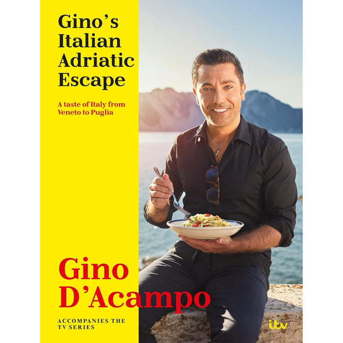 Gino D'Acampo  2 Books Set  (Gino's Italian Adriatic Escape, Gino's Air Fryer Cookbook) (HB)