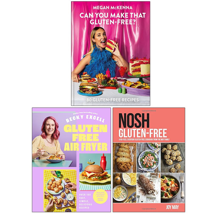 Can You Make That Gluten-Free?(HB), Gluten Free Air Fryer(HB), NOSH Gluten-Free 3 Books Set