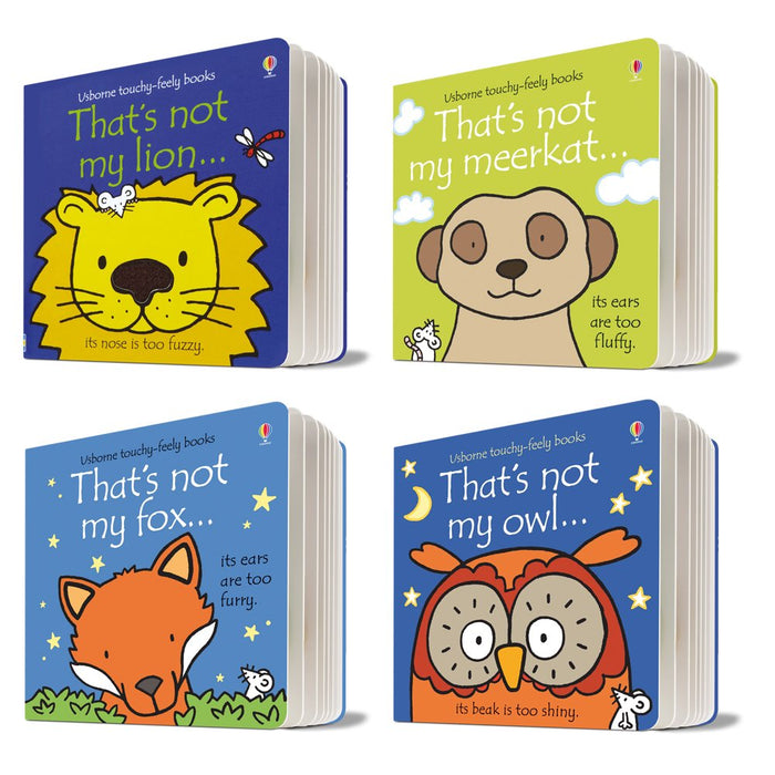 That's Not My Pack, 4 books, RRP 19.99 (That's Not My Lion; That's Not My Meerkat; That's Not My Owl; That's Not my Fox).