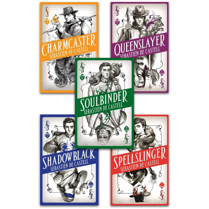 The Spellslinger Series 5 Books Collection Set by Sebastien De Castell - Spellslinger, Shadowblack, Charmcaster, Queenslayer, Soulbinder