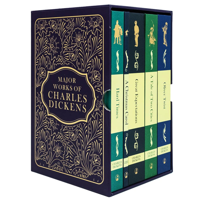 Major Works of Charles Dickens 5 Books Deluxe Hardback Set - A Christmas Carol, Oliver Twist