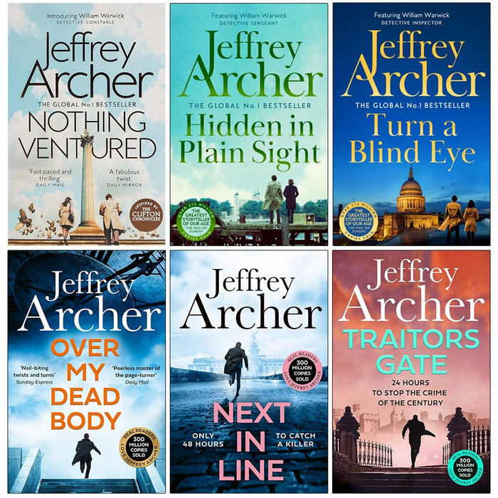 William Warwick Series 6 Books Collection Set By Jeffrey Archer (Nothing Ventured)