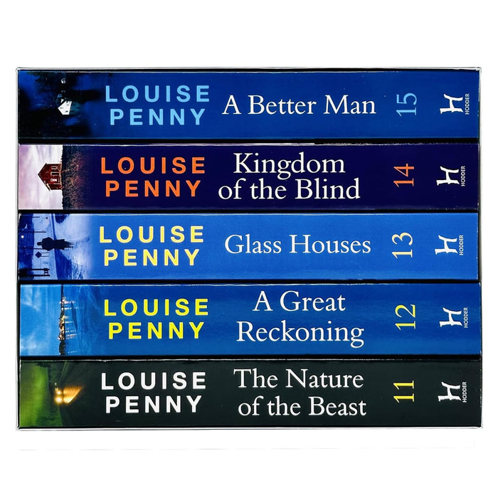 Chief Inspector Gamache Book Series 11-15 Collection 5 Books Set (The Nature of the Beast, A Great Reckoning, Glass Houses, Kingdom of the Blind, A Better Man)