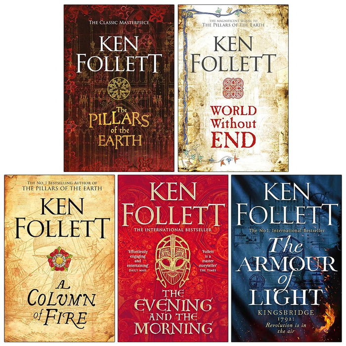 Kingsbridge Series Collection 5 Books Set by Ken Follett