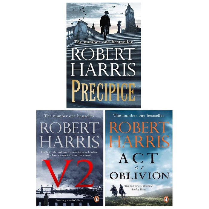 Robert Harris 3 Books Collection Set (V2, Act of Oblivion and Precipice)