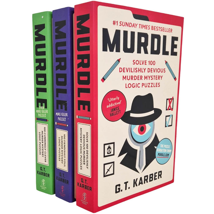 Murdle Puzzle Series 3 Books Collection Set  By G. T. Karber - The Book Bundle