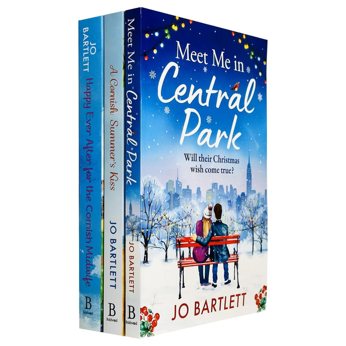 Jo Bartlett 3 Books set(Happy Ever After for the Cornish Midwife,Meet Me In Central Park,A Cornish Summer's Kiss)