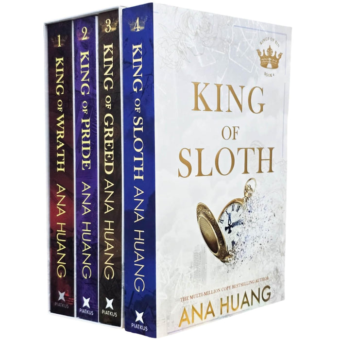 Kings of Sin Series By Ana Huang 4 Book Collection Set (King of Wrath, King of Sloth & 2 More)