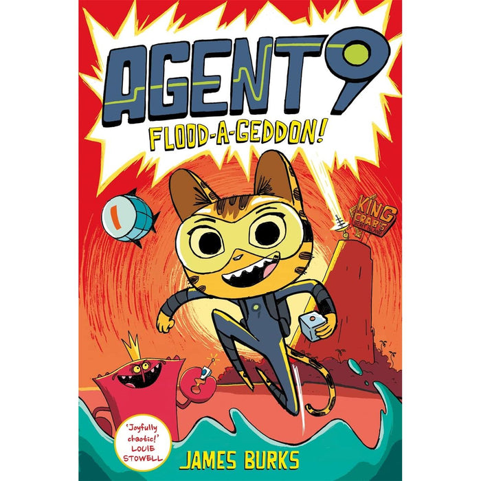 Agent 9 Series 2 books Set By  James Burks (Mind Control!: & Flood-a-geddon!)