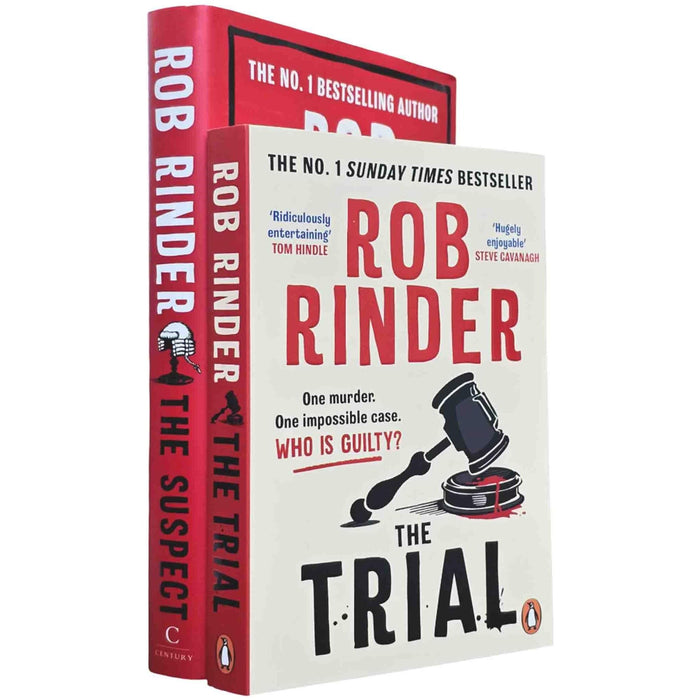 Rob Rinder 2 Books Collection Set (The Trial & The Suspect [Hardback])