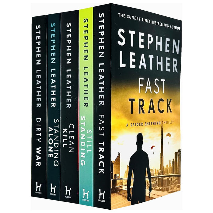 Stephen Leather Collection 5 Books Set (Fast Track, Still Standing, Clean Kill, Standing Alone & Dirty War)