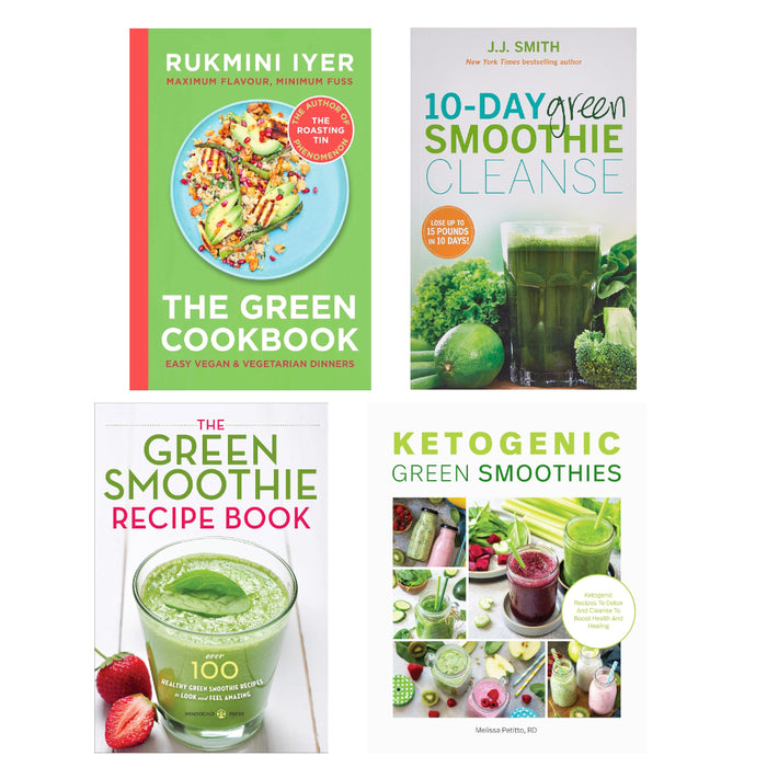 The Green Cookbook, 10-Day Green Smoothie Cleanse, The Green Smoothie Recipe Book. Ketogenic Green Smoothies 4 Books Set