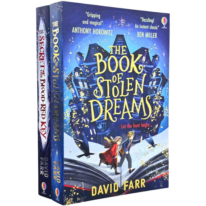 The Stolen Dreams Adventures By David Farr 2 Books Collection Set (The Book of Stolen Dreams and The Secret of the Blood-Red Key)