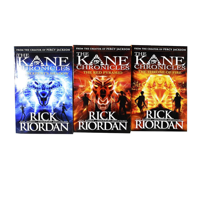 The Kane Chronicles 3 Books Collection Set By Rick Riordan (Serpent's Shadow, Red Pyramid)