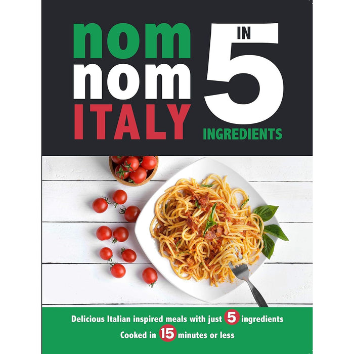 The Essentials of Classic Italian Cooking Hardcover & Nom Nom Italy In 5 Ingredients 2 Books Set