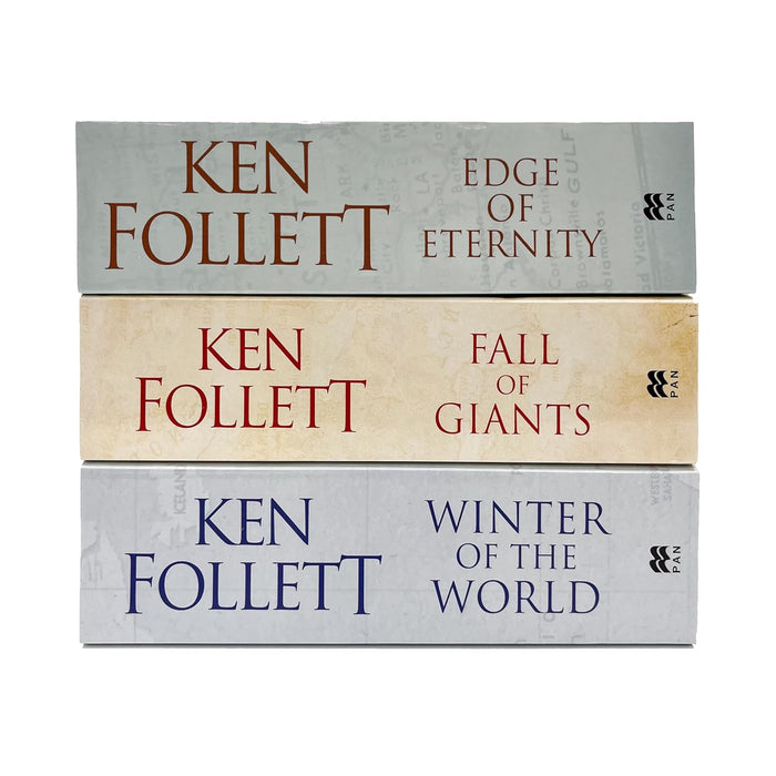 The Century Trilogy Collection 3 Books Set by Ken Follett (Fall of Giants, Winter of the World, Edge of Eternity)