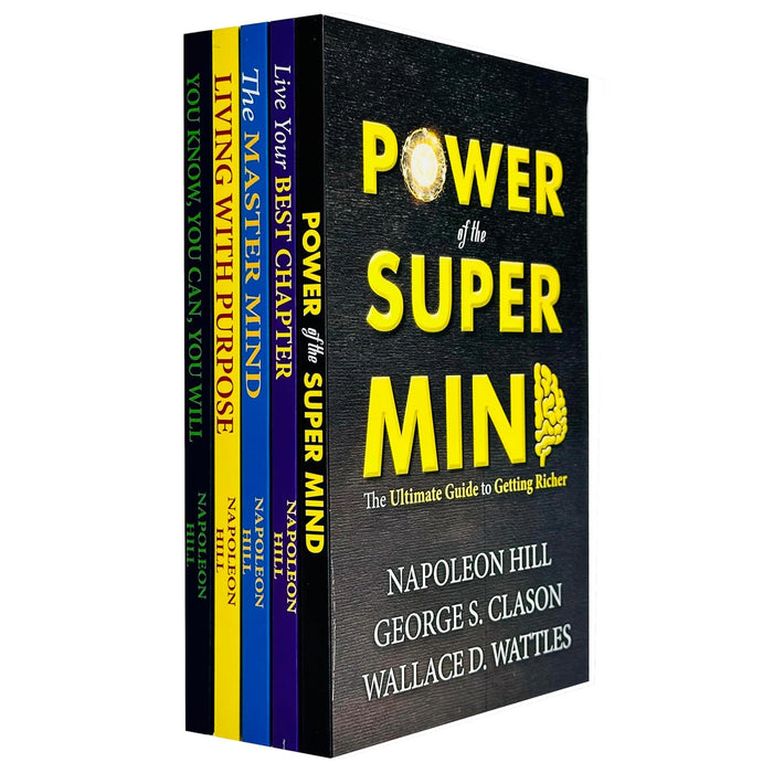 Living the Hill Way Collection 5 Books Set By Napoleon Hill (Power of the Super Mind)