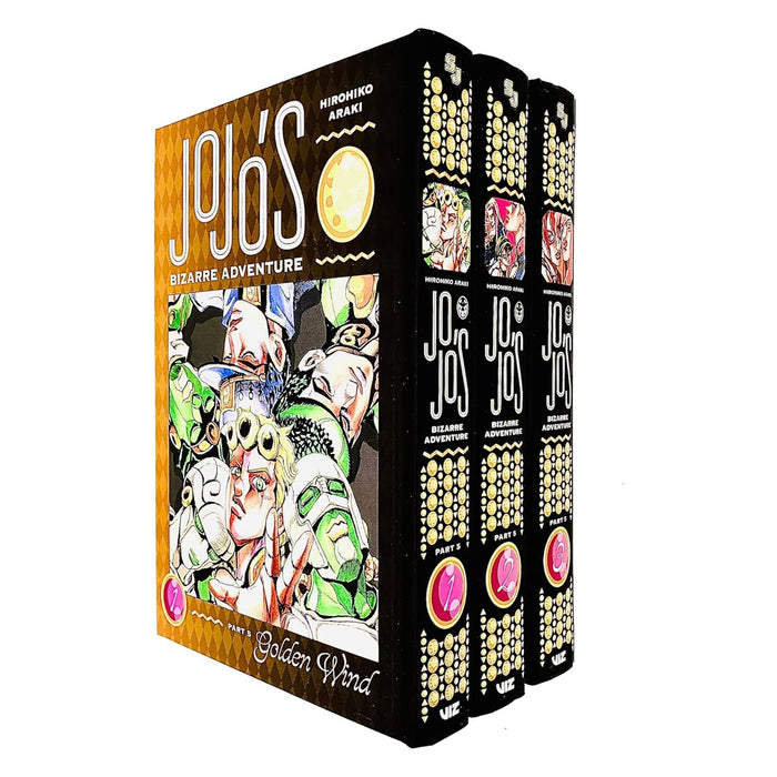 Jojos Bizarre Adventure Part 5 Golden Wind Vol 1-3 Collection 3 Books Set