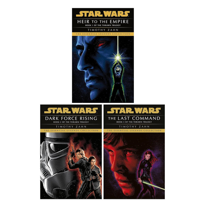 Star Wars Thrawn Series Collection 3 Book Set By Timothy Zahn (Heir to the Empire, Dark Force Rising, The Last Command)