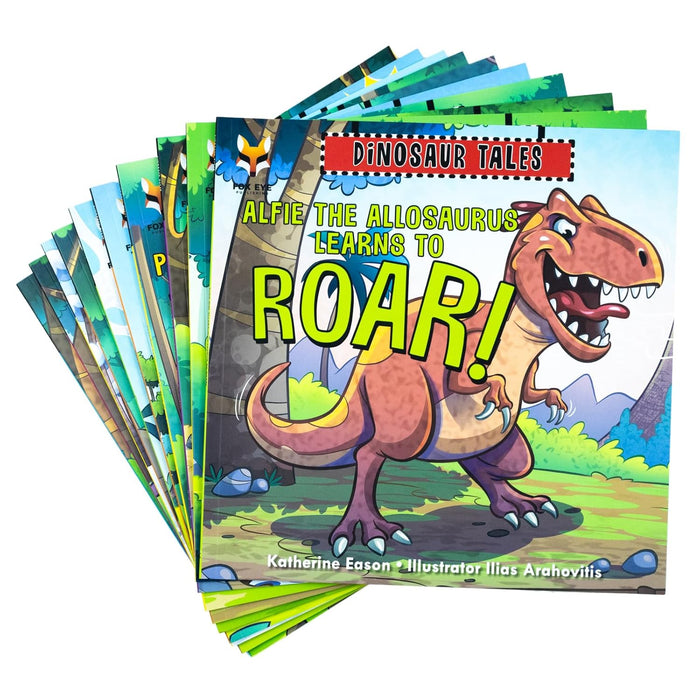 Dinosaur Tales 10 Picture Book Collection (Alfie The Allosaurus Learn to Roar, Olivia The Oviraptor Makes A Difference & More...)