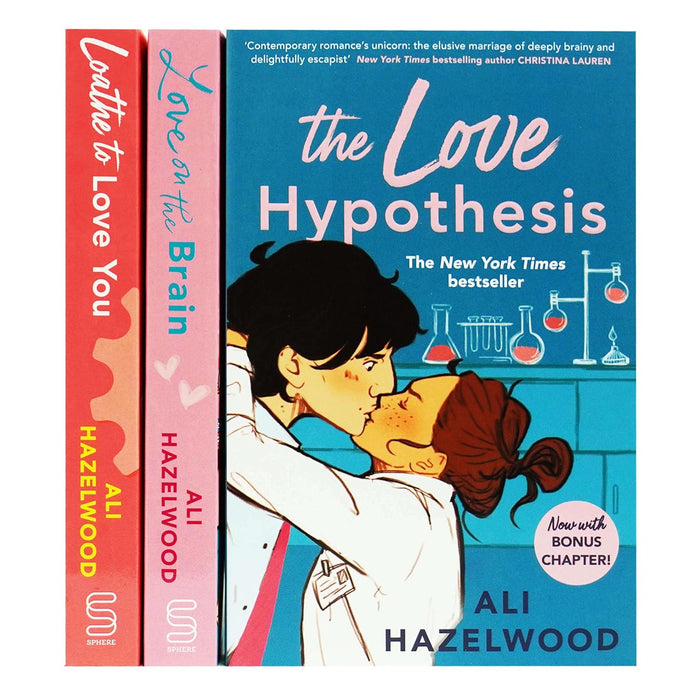 Ali Hazelwood Collection 3 Books Set (The Love Hypothesis, Love on the Brain & Loathe To Love You)