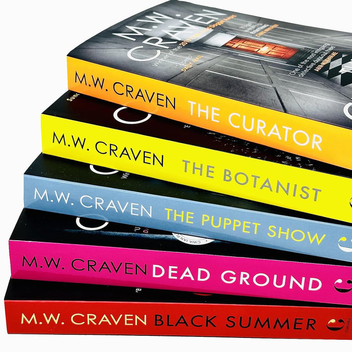 Washington Poe and Avison Fluke Series 5 Books Collection Set By M. W. Craven (The Puppet Show)