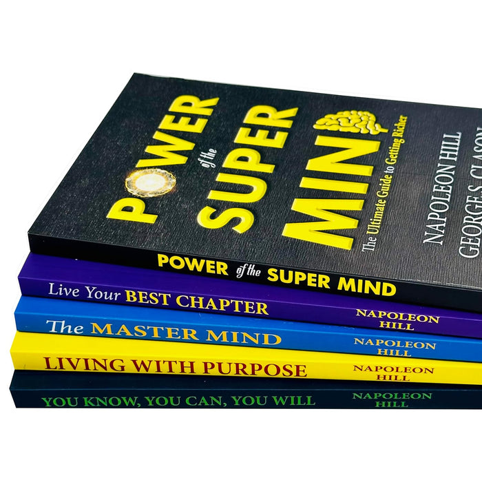 Living the Hill Way Collection 5 Books Set By Napoleon Hill (Power of the Super Mind)