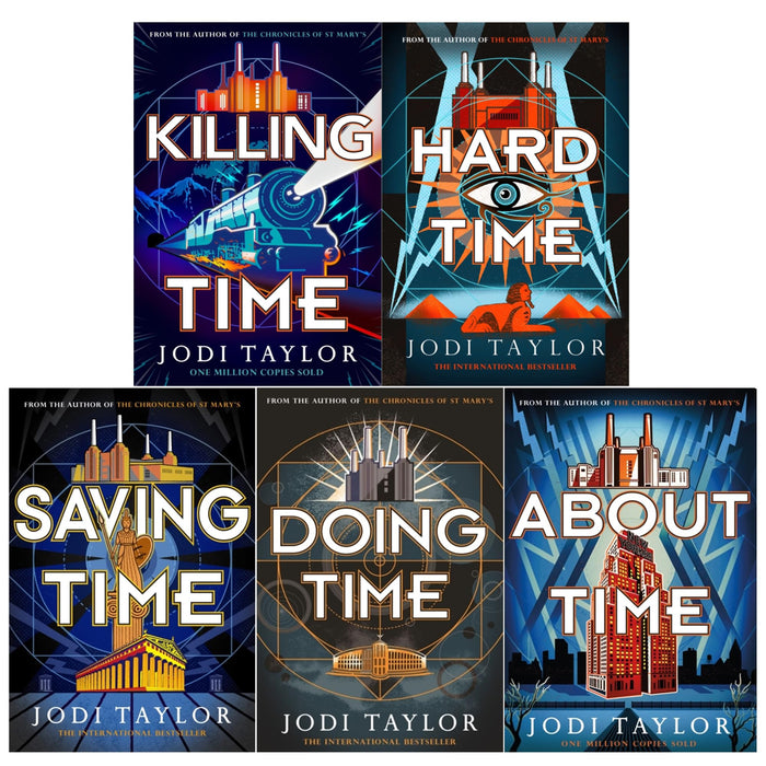 Jodi Taylor Time Police Series 5 Books Collection Set (Saving Time, About Time, Doing Time, Hard Time, Killing Time [Hardcover])