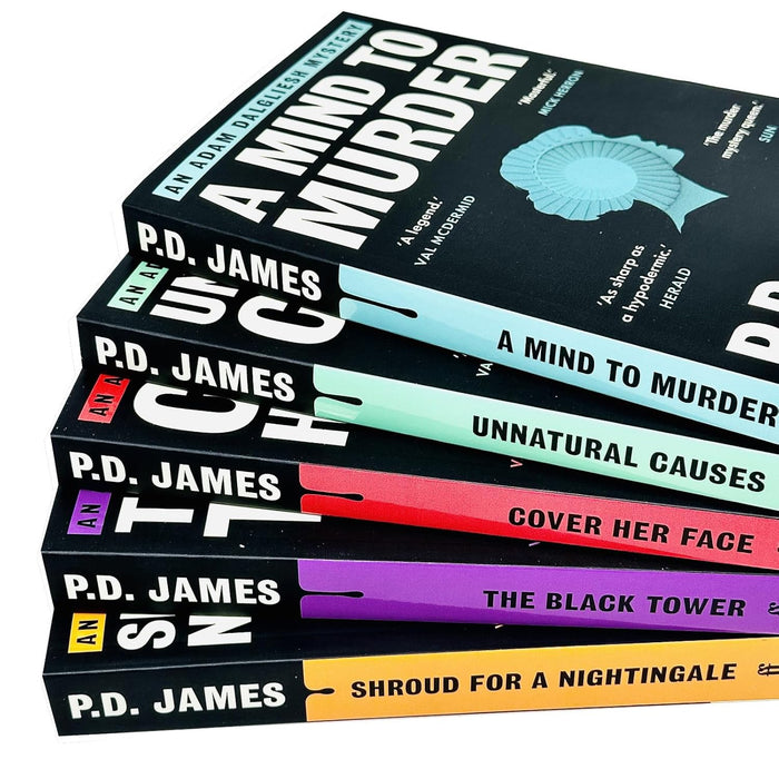 Inspector Adam Dalgliesh Series 5 Books Collection Set by P. D. James