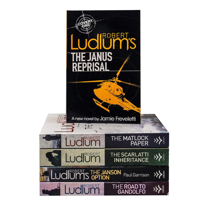 Robert Ludlum Collection 5 Books Set (The Scarlatti Inheritance, The Road to Gandolfo, The Matlock Paper, The Janus Reprisal, The Janson Option)