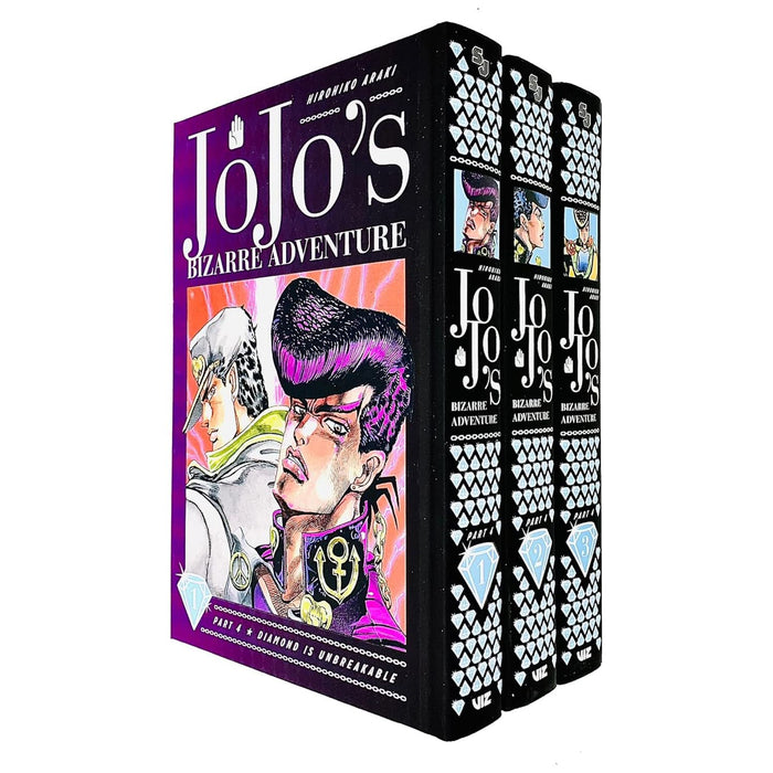 JoJos Bizarre Adventure Part 4 Diamond Is Unbreakable Vol 1-3 Collection 3 Books Set Hardcover