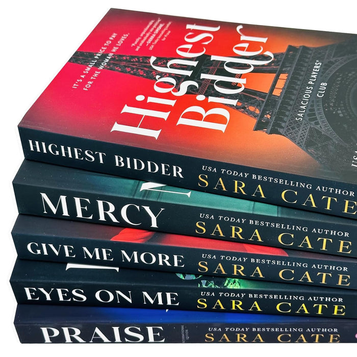 Salacious Players Club Collection 5 Books Set By Sara Cate (Mercy, Highest Bidder)