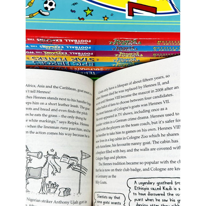 Football School The Fantastic Fan-Thology 10 Books Collection Box Set By Alex Bellos & Ben Lyttleton