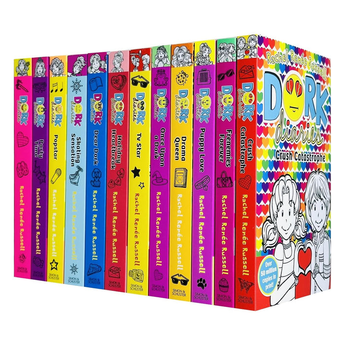 Dork Diaries Books 1 - 12 Collection Set by Rachel Renee Russell