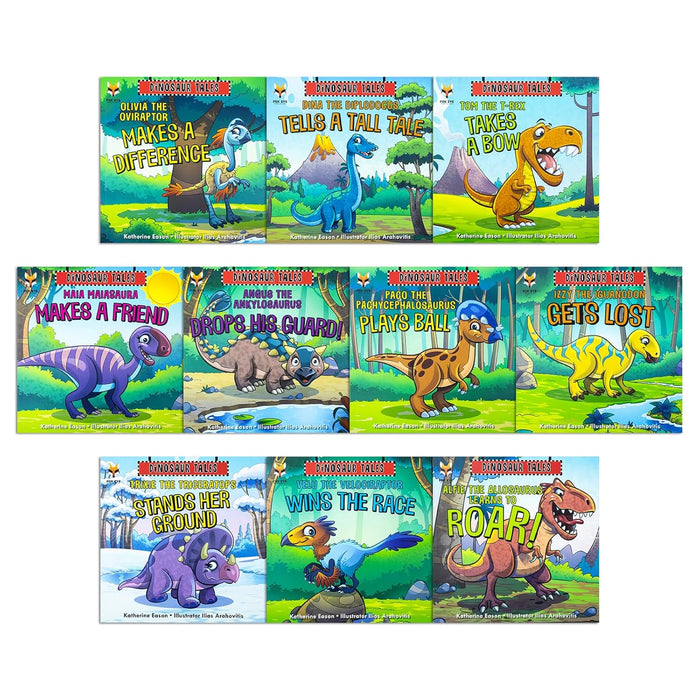 Dinosaur Tales 10 Picture Book Collection (Alfie The Allosaurus Learn to Roar, Olivia The Oviraptor Makes A Difference & More...)