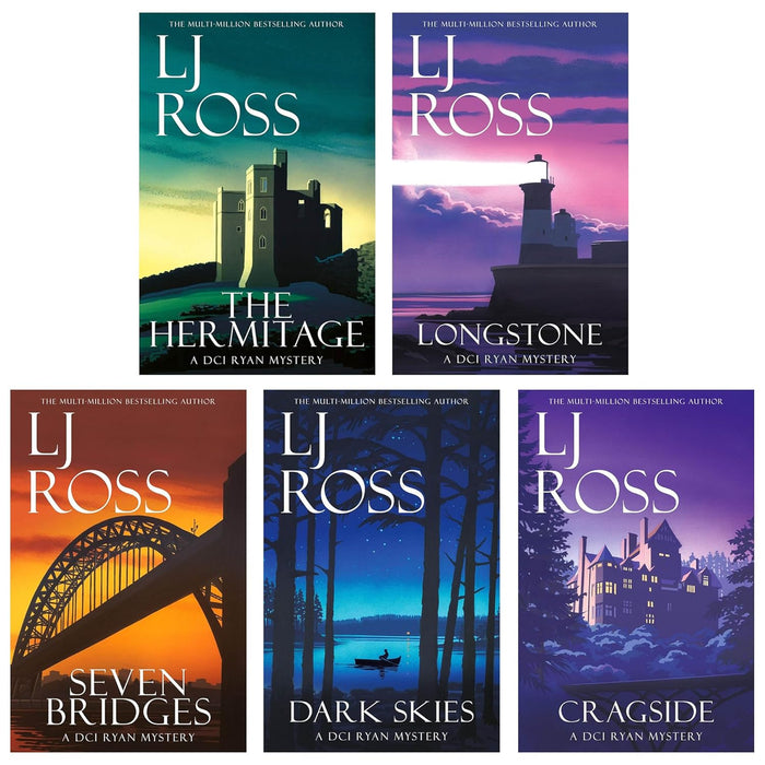 The DCI Ryan Mysteries Volume 6-10 Collection 5 Books Set (Cragside, Dark Skies, Seven Bridges)