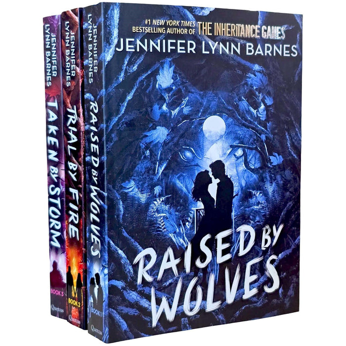 Raised by Wolves Series By Jennifer Lynn Barnes 3 Books Collection Set (Raised by Wolves, Trial by Fire and Taken by Storm)