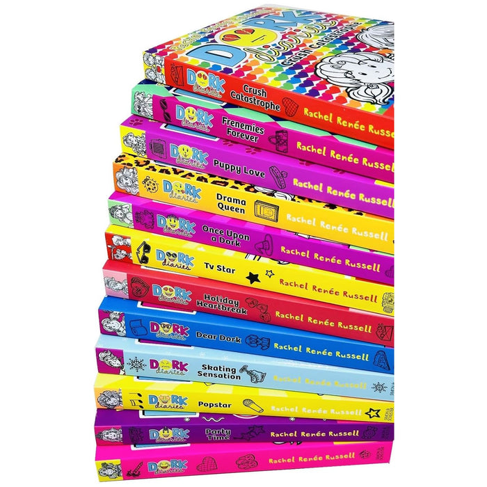 Dork Diaries Books 1 - 12 Collection Set by Rachel Renee Russell