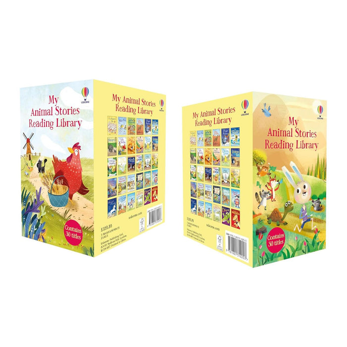 Usborne My Animal Stories Reading Library 30 Books Collection Box Set