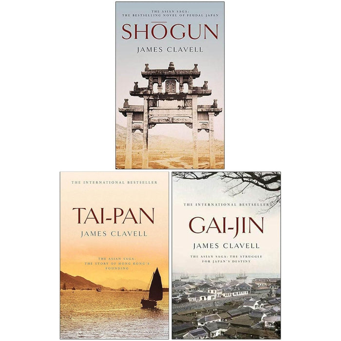 James Clavell Asian Saga Series 3 Books Collection Set Shrink Wrap Pack (Shogun, Tai-Pan, Gai-Jin)