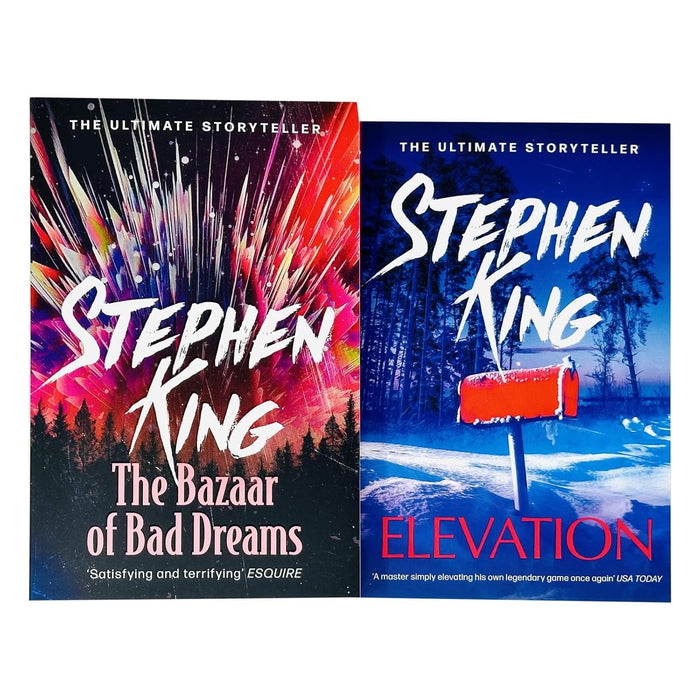 Stephen King Collection 2 Books Set (The Bazaar of Bad Dreams, Elevation)