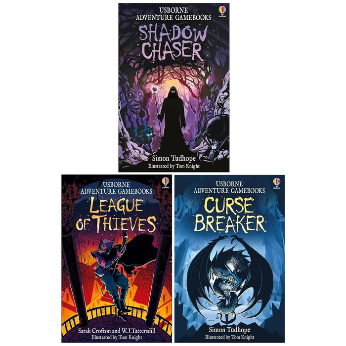 Adventure Gamebooks Series 3 Books Collection Set (Shadow Chaser, League of Thieves, Curse Breaker)