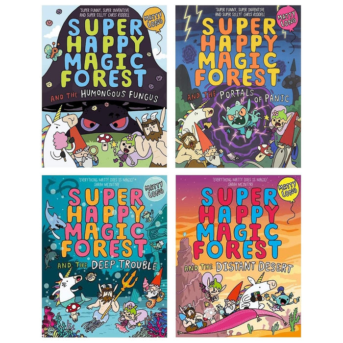 Super Happy Magic Forest Series by Matty Long 4 Books Collection Set