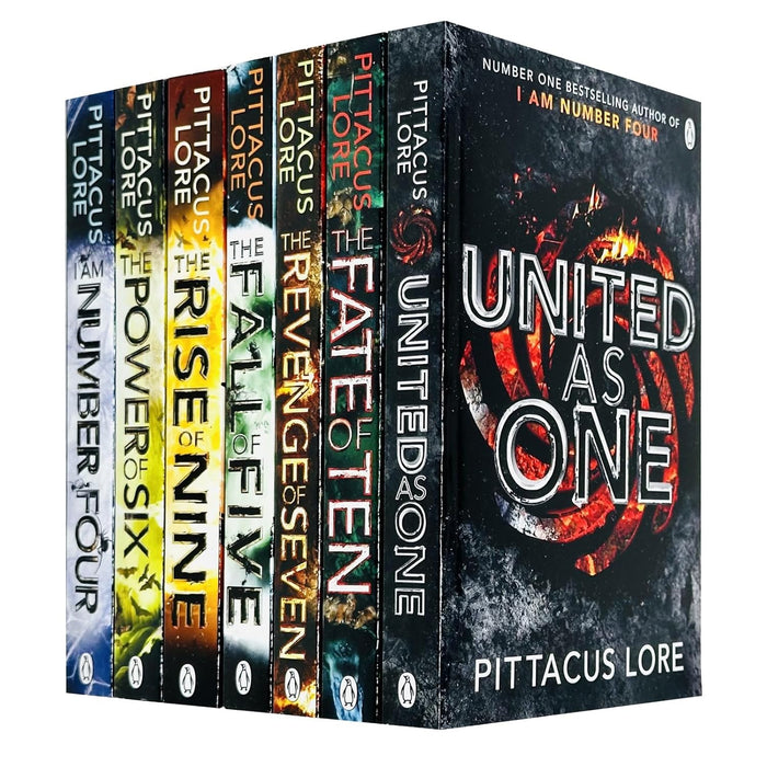 The Lorien Legacies Series 7 Books Collection Set by Pittacus Lore (I am Number Four, Power of Six, Rise of Nine, Fall of Five, Fate of Ten)