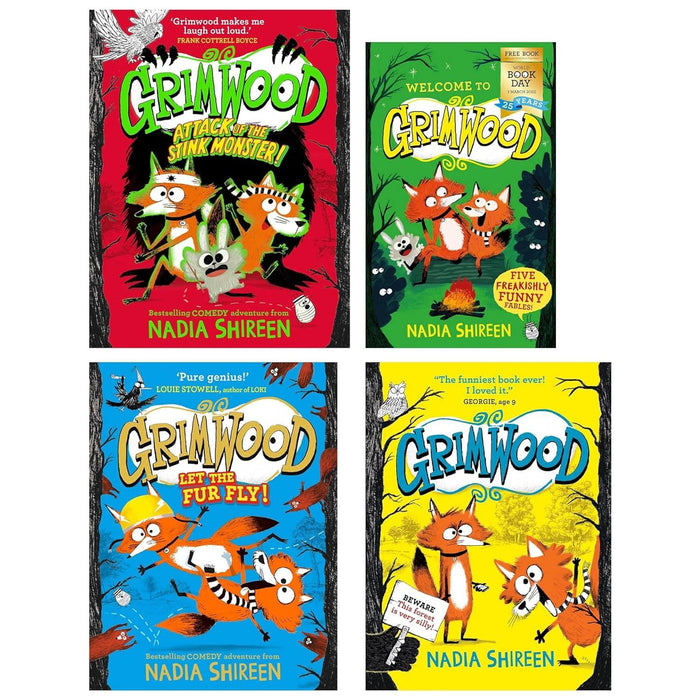 Grimwood Series 4 Books Collection Set (Grimwood, Grimwood: Let the Fur Fly!)