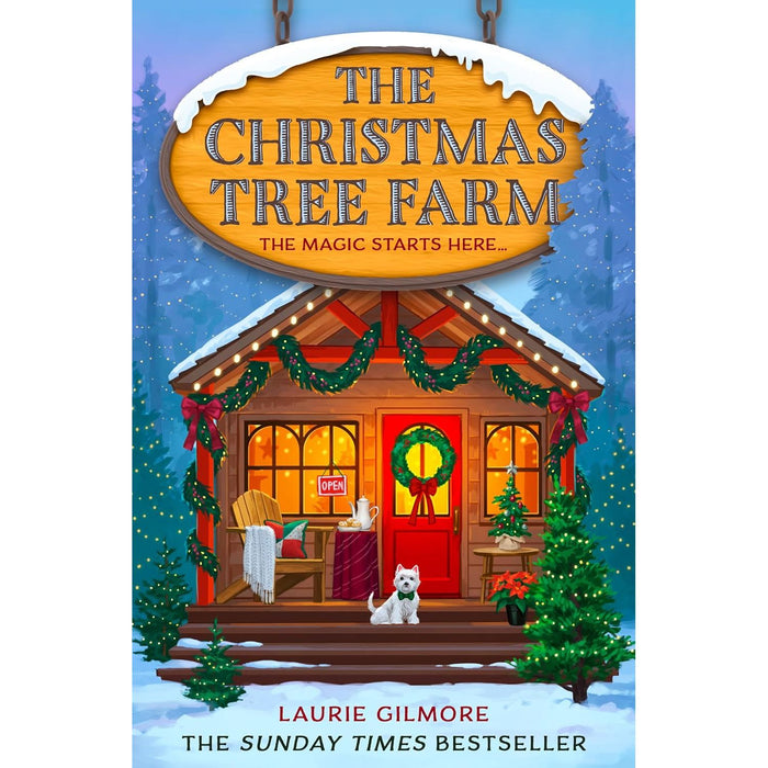 Dream Harbor Series 3 Books Collection Set By Laurie Gilmore (The Cinnamon Bun Book Store & The Pumpkin Spice Café, The Christmas Tree Farm)