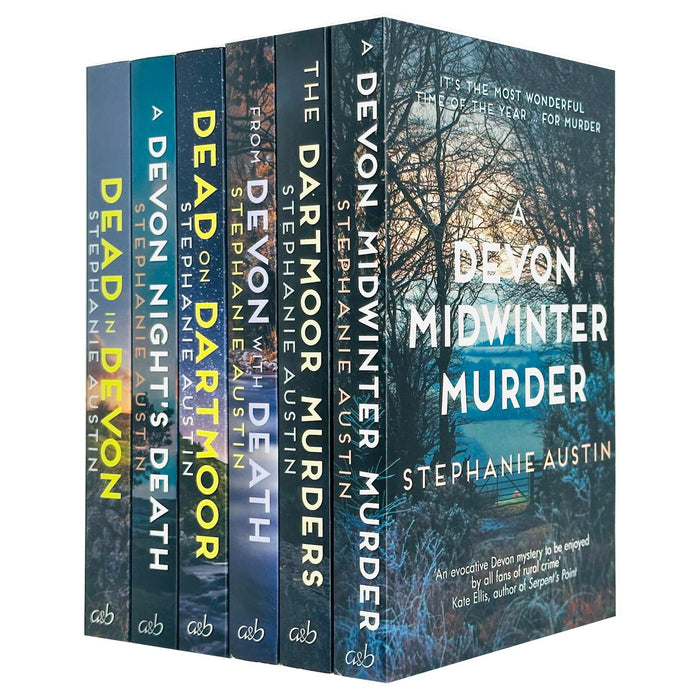 Stephanie Austin Devon Mysteries 6 Books Collection Set (A Devon Midwinter Murder, The Dartmoor Murders, From Devon with Death, Dead on Dartmoor, A Devon Night's Death and Dead in Devon)