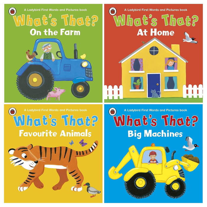 What's That?: A Ladybird First Words & Pictures Series 4 Books Collection Set