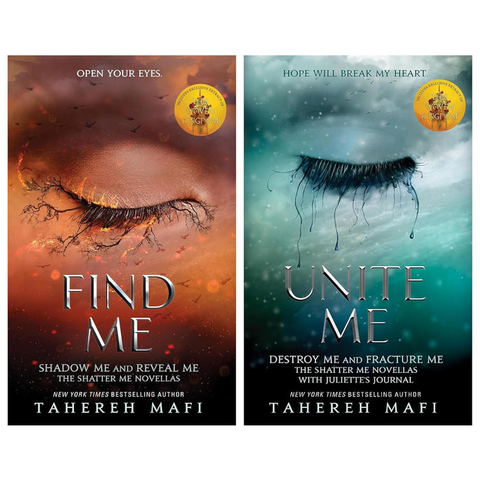 Shatter Me Series 2 Books Collection Set By Tahereh Mafi (Find Me, Unite Me)